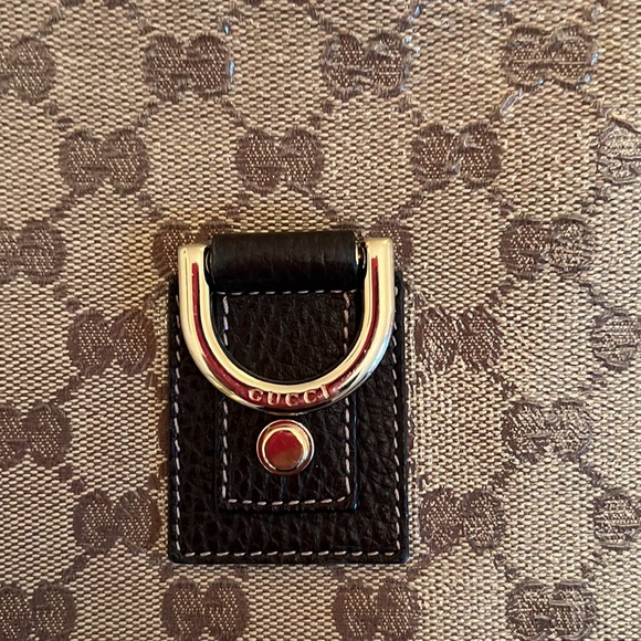 Gucci monogram crossbody crystal canvas and leather bag - Picture 11 of 14